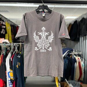 Vintage y2k Grey Obey tee with white print